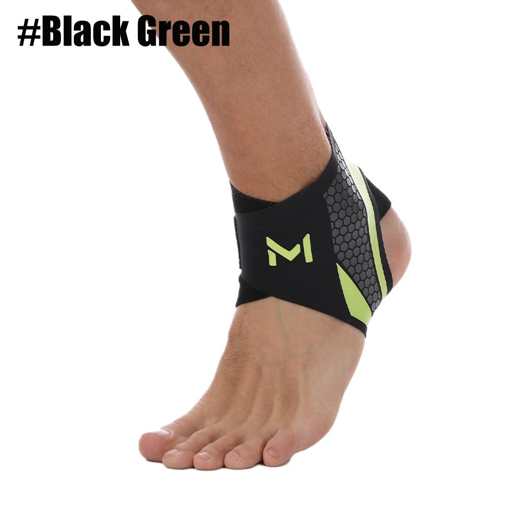 1PCS Ultra-Thin Ankle Support Brace for Swimming & Water Sports - Lightweight Neoprene Ankle Sleeve for Surfing Daily Wear Walk BlackGreen-1PCS