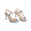 Women's High-heeled Sandals Spring and Summer New Simple and Versatile Stiletto Large-size Open-toed Sandals
