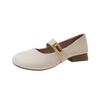 Mary Jane Women's Shoes New Spring Casual and Comfortable Versatile Square Head Low Heel Shallow Mouth Soft Sole Single Shoes