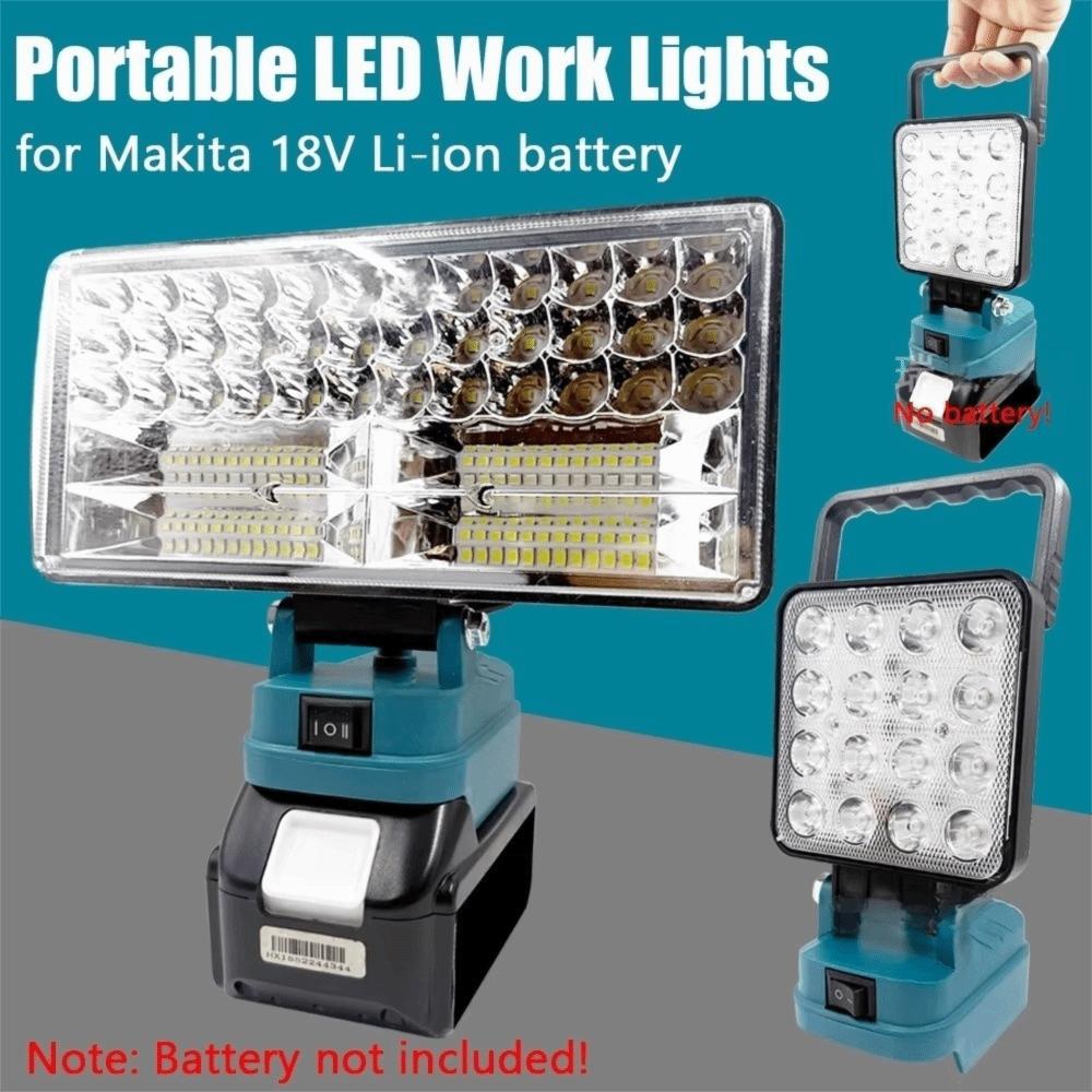 2 USB Charger LED Work Light 4/8 Inch Adjustable Levels Flashlight Night Lighting for Makita 18V Lithium Battery