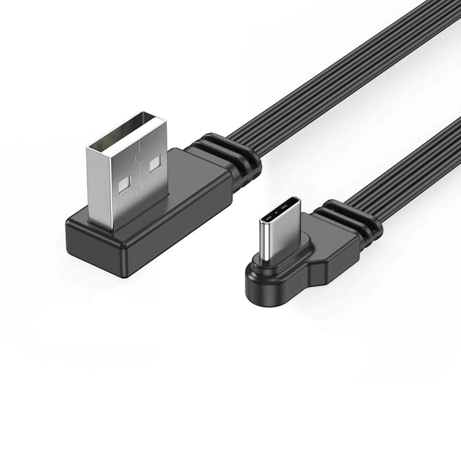 

Високошвидкісний кабель для передачі даних USB - USB C 2A Швидка зарядка 480 Мбіт/с Синхронізація Кутові/Прямі роз єми Гнучкий зарядний кабель 30