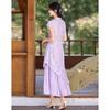 Cutting flower fabric design sense, niche fashion temperament, showing thin and small figure dress