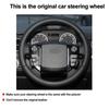 Hand Sewing Car Steering Wheel Cover Wrap For Land Rover Discovery 4 2010-2016