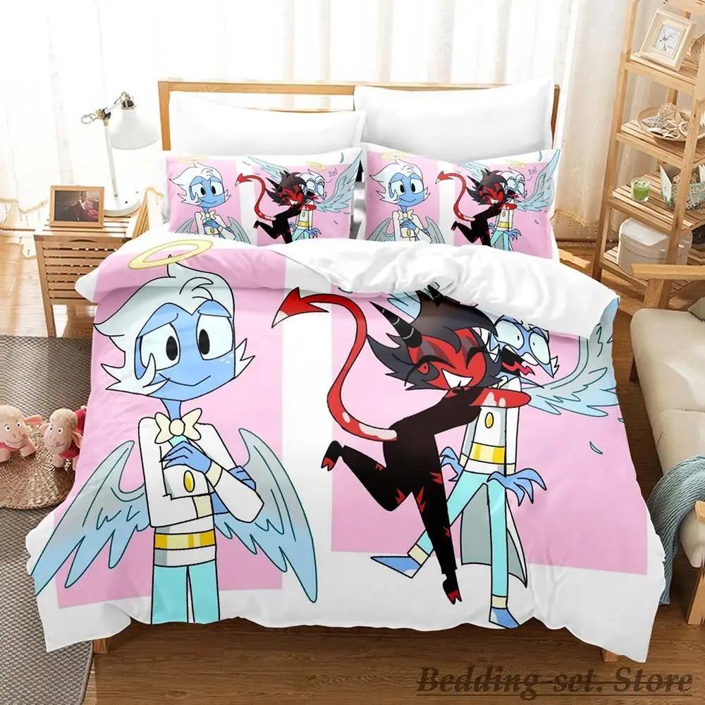 Moxxie Boss Sängkläder Set Enkelt Twin Full Queen King Size Sängset Vuxen Barn Sovrum Påslakanset Anime sängkläder Säng