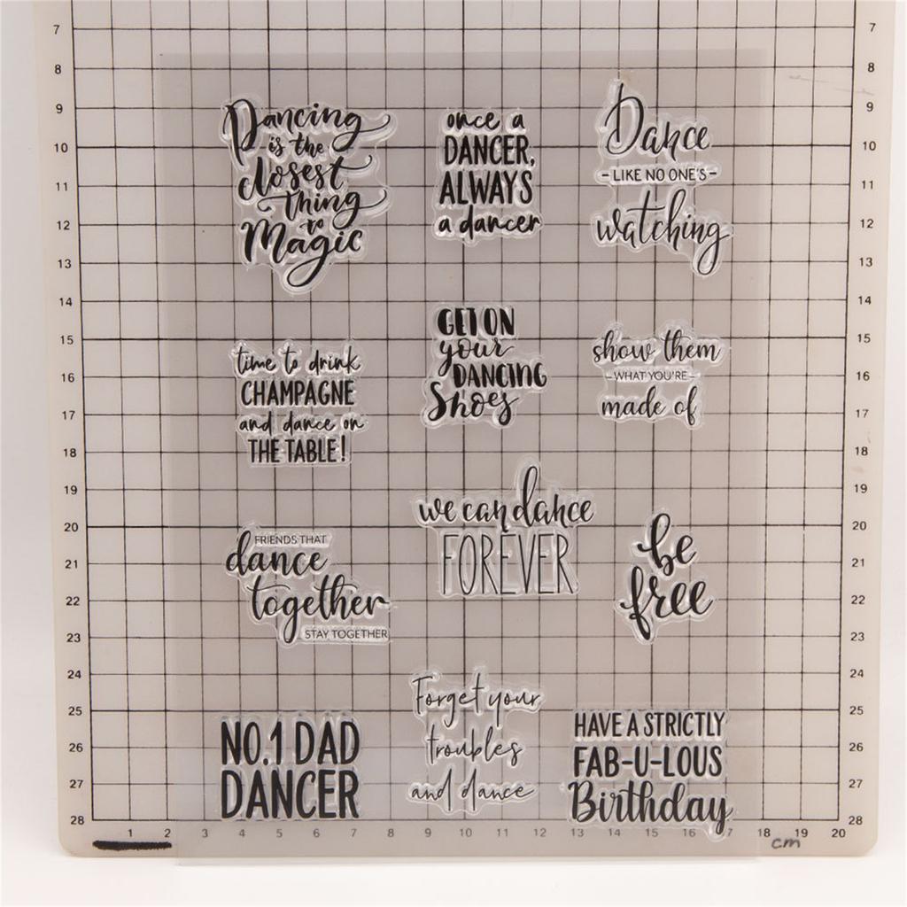 Klare Silikonstempel Tanzende Scrapbooking Stempel für DIY Scrapbooking Chrsitmas Kartenherstellung Einladung Geschenkverpackung