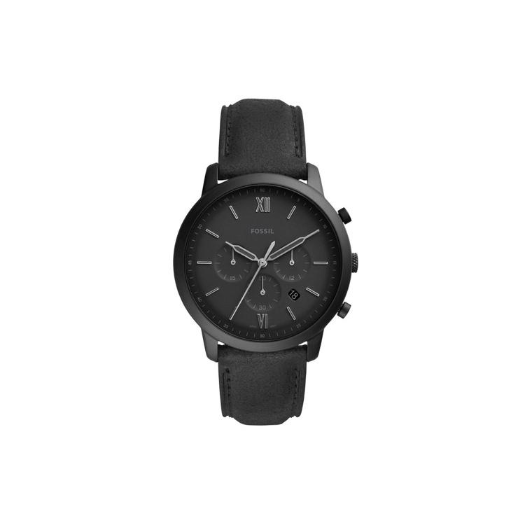 

FOSSIL Noitera Collection Wrist Watch Quartz Movement Leather Strap 44mm Black Dial Men s Watches 50m Water Resistant FS5503 Black Dial