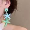 Candy Color Bohemian Dangle Earrings Temperament Ear Pendant  Summer Beach