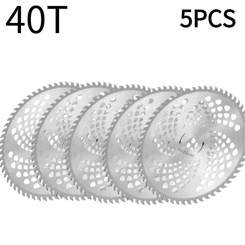 1-10pcs 9.95" 40T 60T Lawn Mower Blade Brush Cutter Blade Tree Trimmer Saw Blade Carbide Replacement Circular Saw Blade