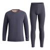 Men's & Women's Warm Velvet Underwear Set - Autumn/Winter, Cationic Brushed, Camel Hair