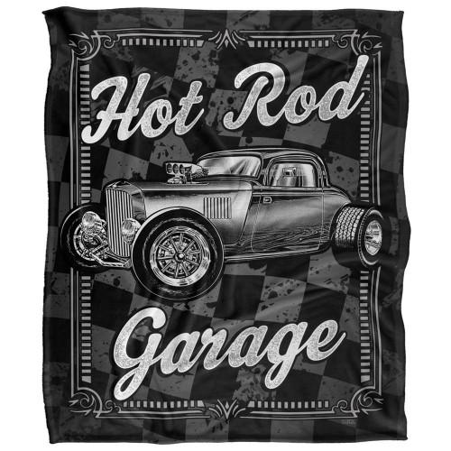 JQ Licensing James Piazza Garage Silky Hot Rod Supersoft Blanket