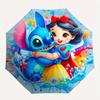 1pc Snow White and Stitch Pattern Umbrella, Fashionable, Personalized, High-Value Folding Umbrella, a Must-Have for Summer, 8-Rib Durable Ir