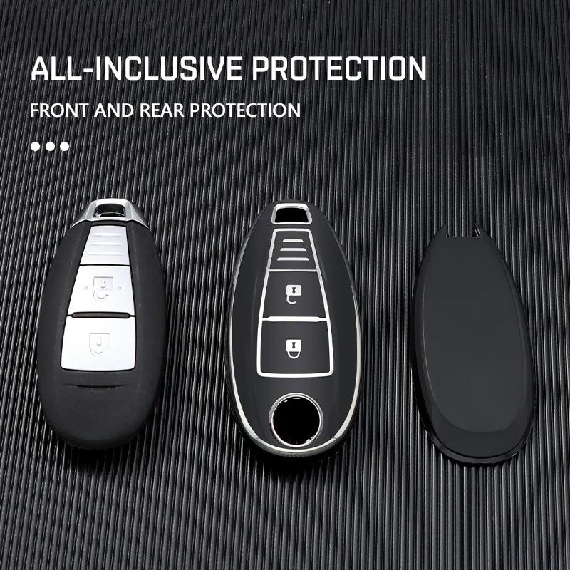 TPU Car Remote Key Case Shell Cover Fob for Suzuki Vitara Swift Ignis Kizashi SX4 Baleno Ertiga Samurai S-Cross Accessories