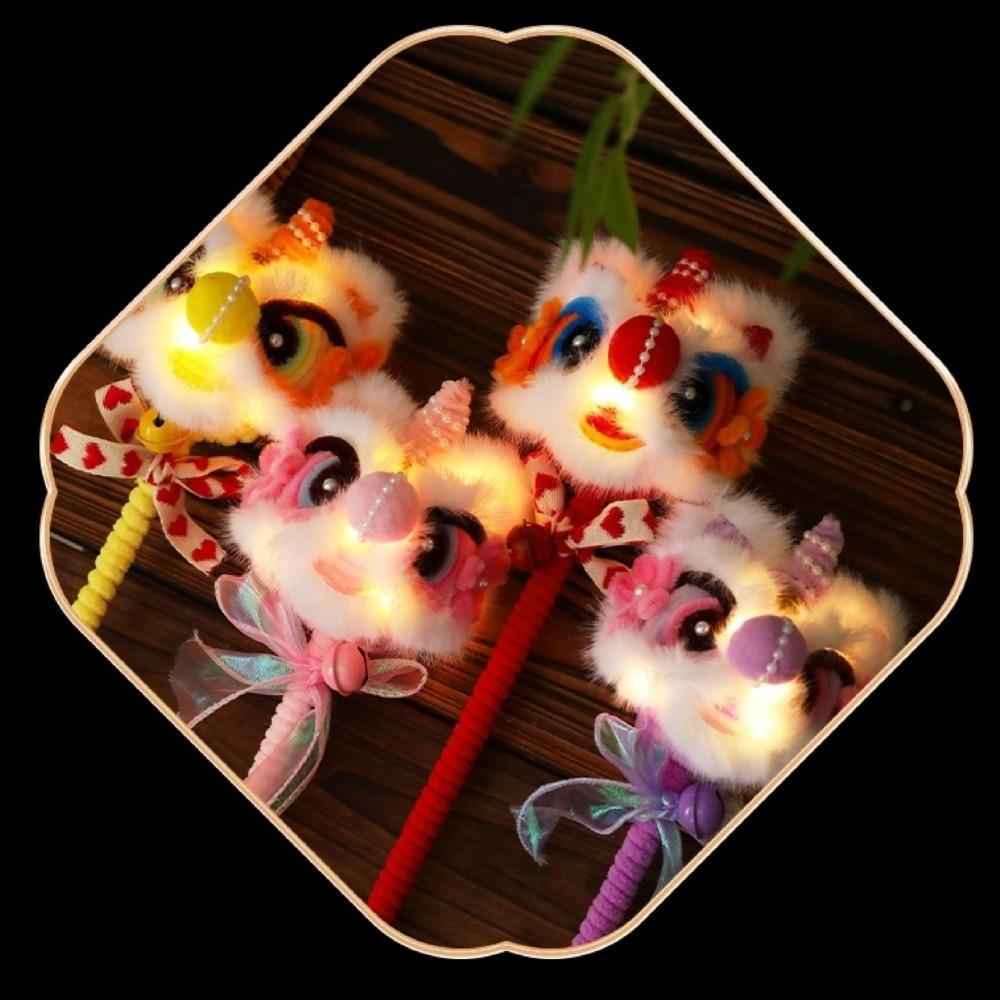 Decoration Handheld Lion Lantern Traditional New Year Lantern Ornaments  Photo Props