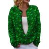 LXF-YK52 Crew Neck Cardigan St. Patrick's 3D Printed Sweater New Knitted European beautiful woman