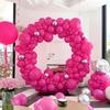 Hot Pink Ballon Arch Rose Red Balloons Garland Kit Wedding Valentine Day Anniversary Birthady Party Graduation Decoration Globos