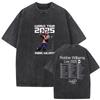 Vintage Washed Robbie Williams BRITPOP Tour 2026 Double Sided T Shirt Men's Women Clothing Fashion High Quality Cotton T-shirts