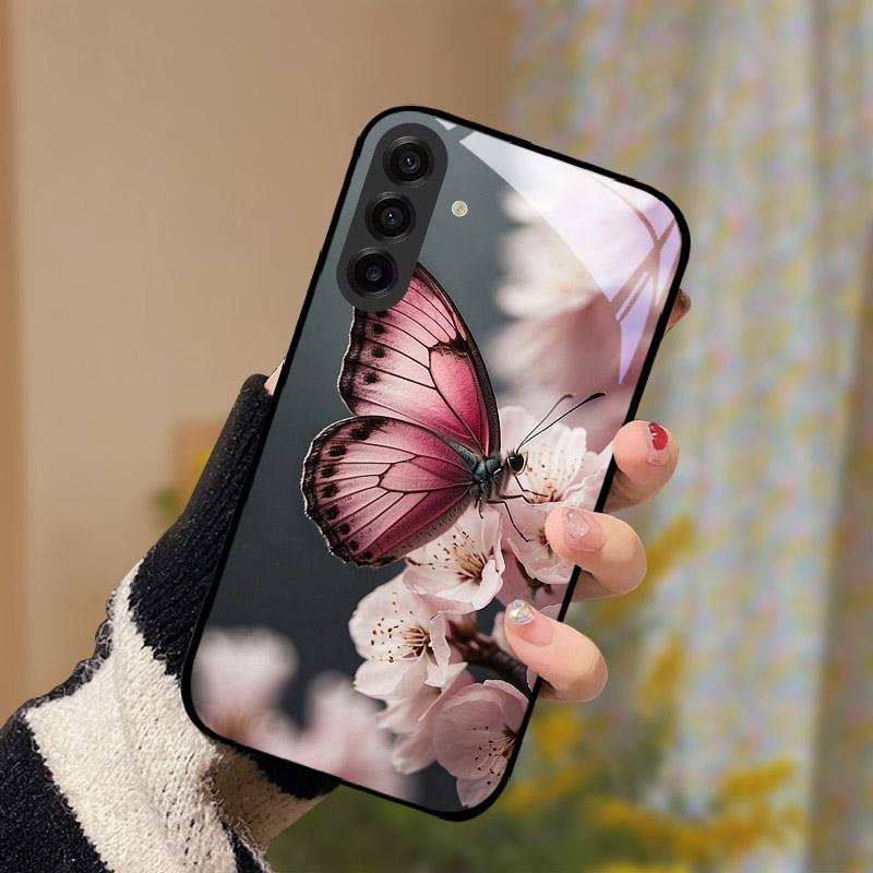 Luxus Hülle Für Samsung S25FE Gehärtetes Glas Rückseite Für Samsung Galaxy S 25 S25 FE SM-S731B Linsen Kamera Schutz Etui