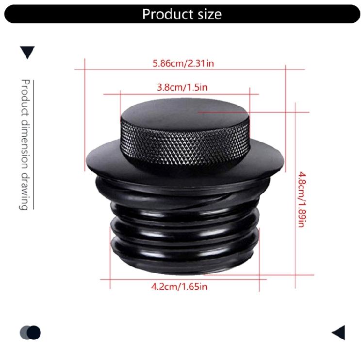 Push Type Motorcycle Gas Caps Quick Release Caps for Motorcycle Fuel Tanks Aluminum Lid for Secure Fit On XL883 & 1200