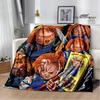 Horror movie Cult of Chucky Flange Warm blanket Soft and comfortable blanket picnic bed linings birthday gift
