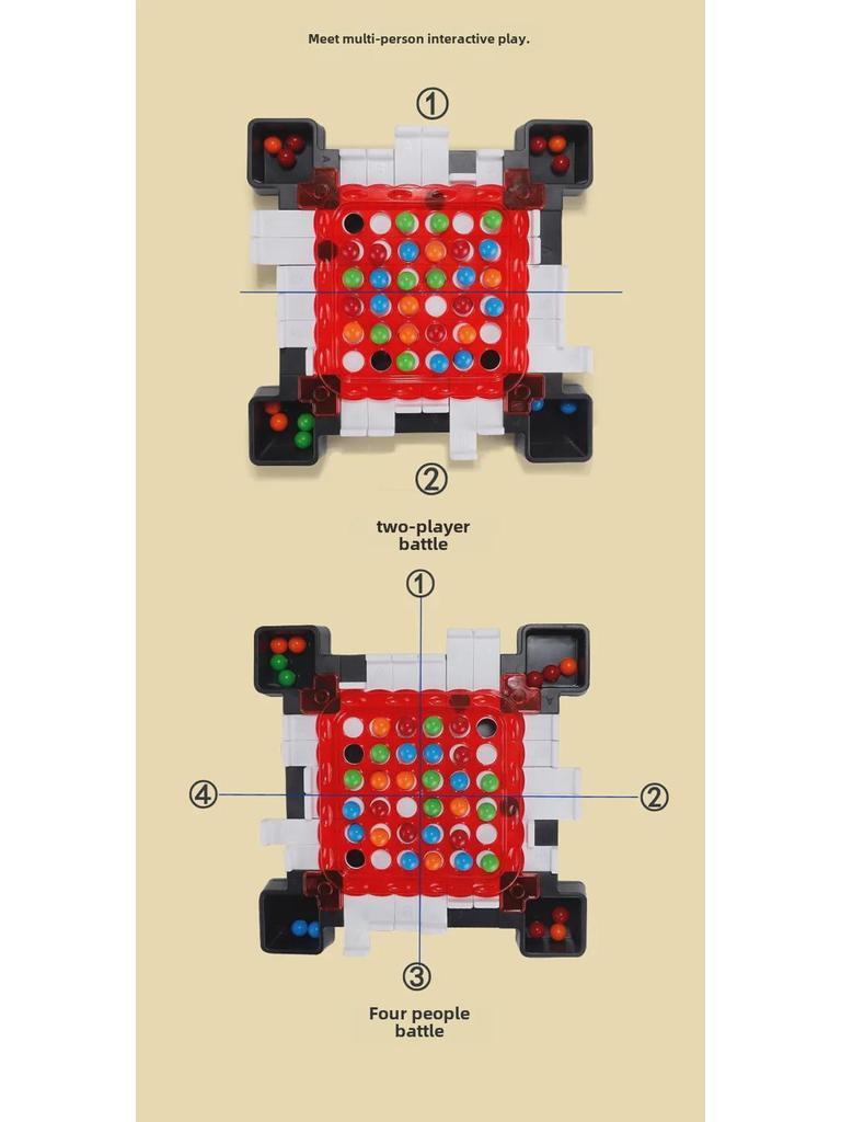 Grenzüberschreitendes interaktives Eltern-Kind-Brettspiel: Lustiger Ausscheidungskampf für Kinder