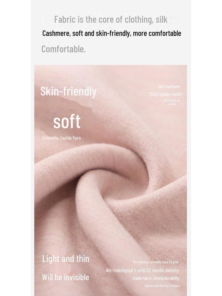 Women's Cashmere Silk Autumn Thermal Wear: Class A German Quality