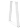 Vidaxl Coffee Table Legs, 2 Pcs, White, 50X(72-73) Cm, Steel