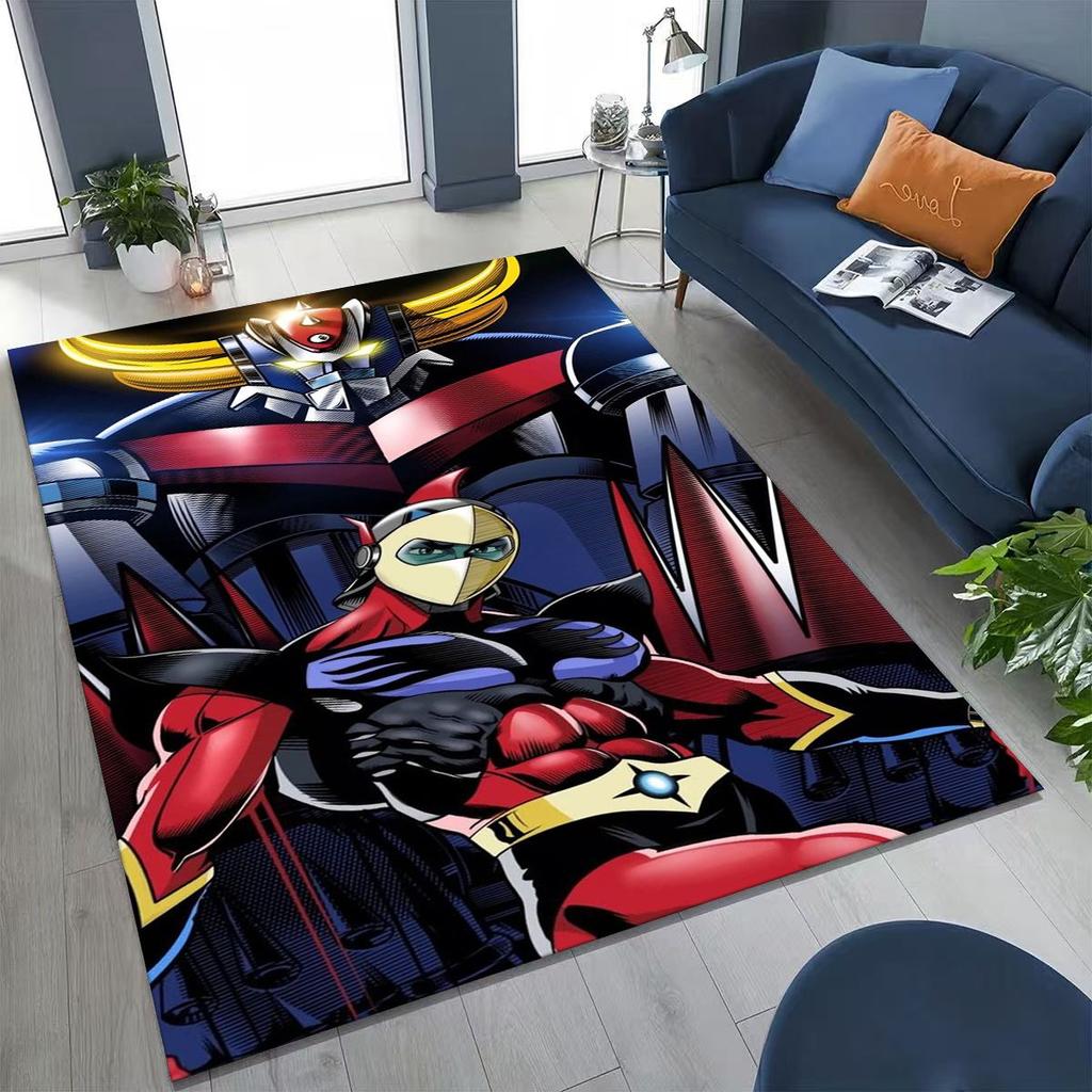 2026 New UFO Robot Grendizer U Cartoon Rug for Bedroom Living Room Sofa Home Doormat Decor,Large Kids Play Non-slip Floor Mat