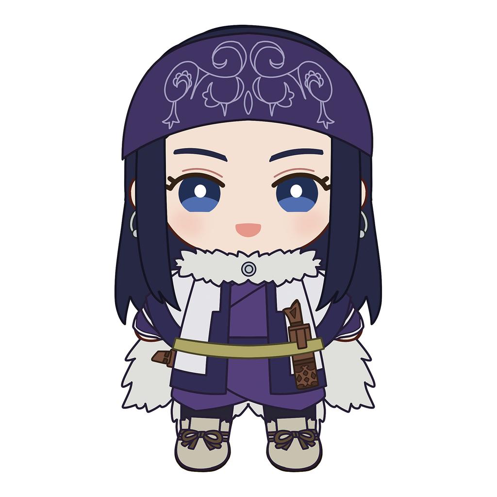 Algernon Products Golden Kamuy Plush Toy Asirpa Approx. 100mm x 170mm Made of soft boa