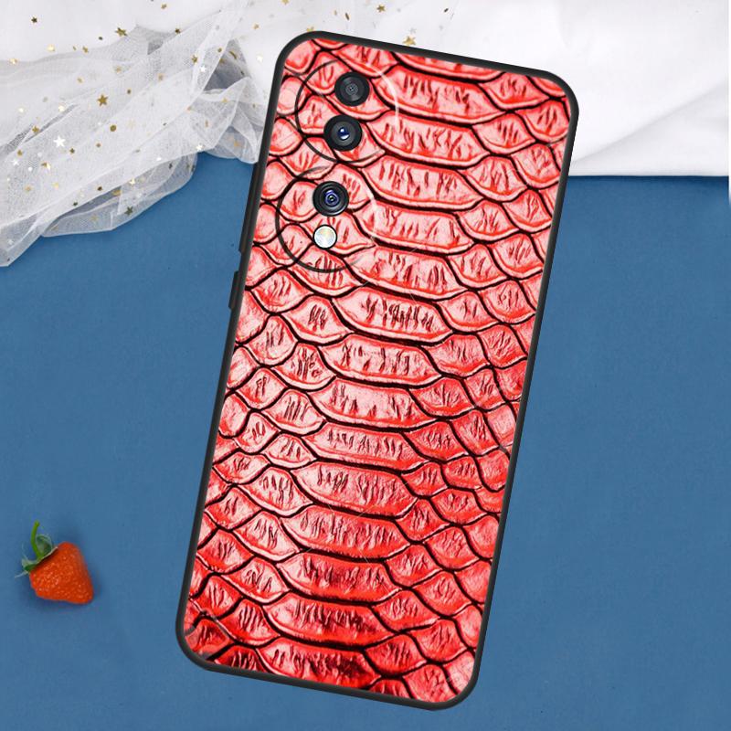 

Snake Skin Texture Case For Honor Magic 7 5 6 Lite 8 Pro 200 400 50 70 90 X8c X8b X9a X9b X9c X9d Win RT Cover Honor 200 Pro