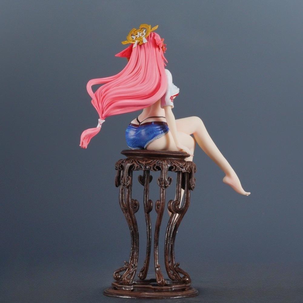 24cm/9.45in Anime Genshin Impact Figure Yae Miko Action Figures Pvc Statue Desktop Ornamen Collection Model Toys Gifts
