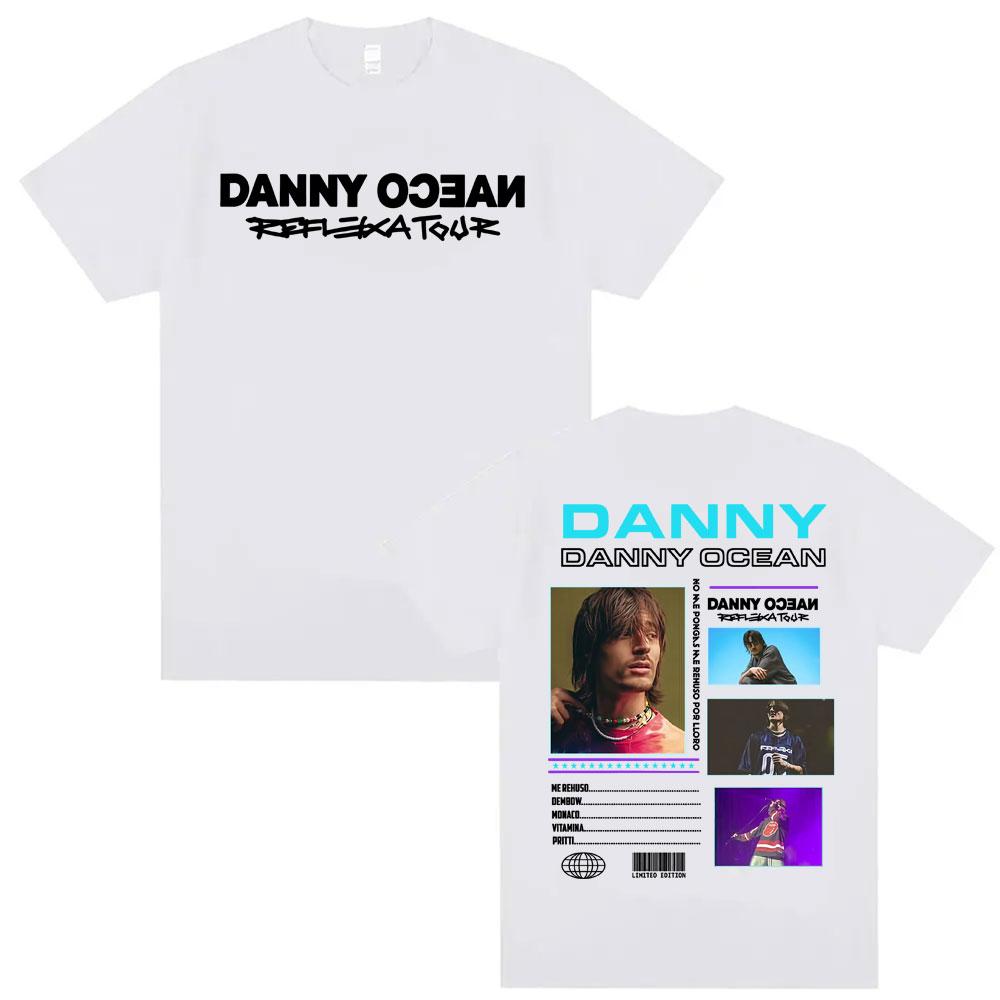 Danny Ocean 2026 Reflexa Tour 2026 Concert T Shirt Mens Clothing Hip Hop Pop Music Summer Shirt 100 Cotton Oversized Tshirt