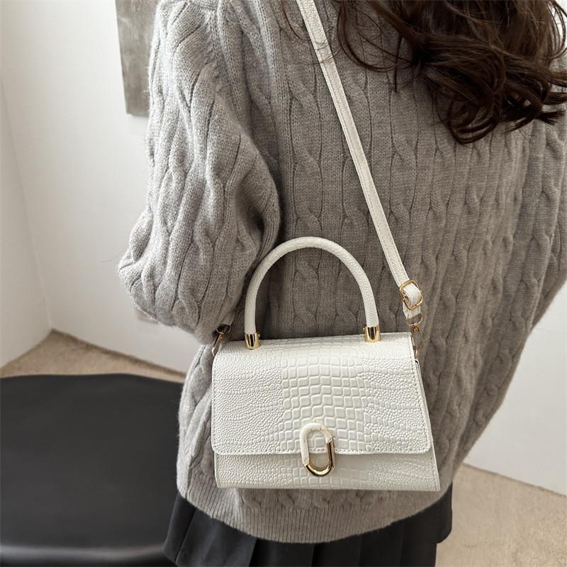 Stylish Pu Crossbody Bag Chic Small Square Handbag For Everyday Casual Fashion