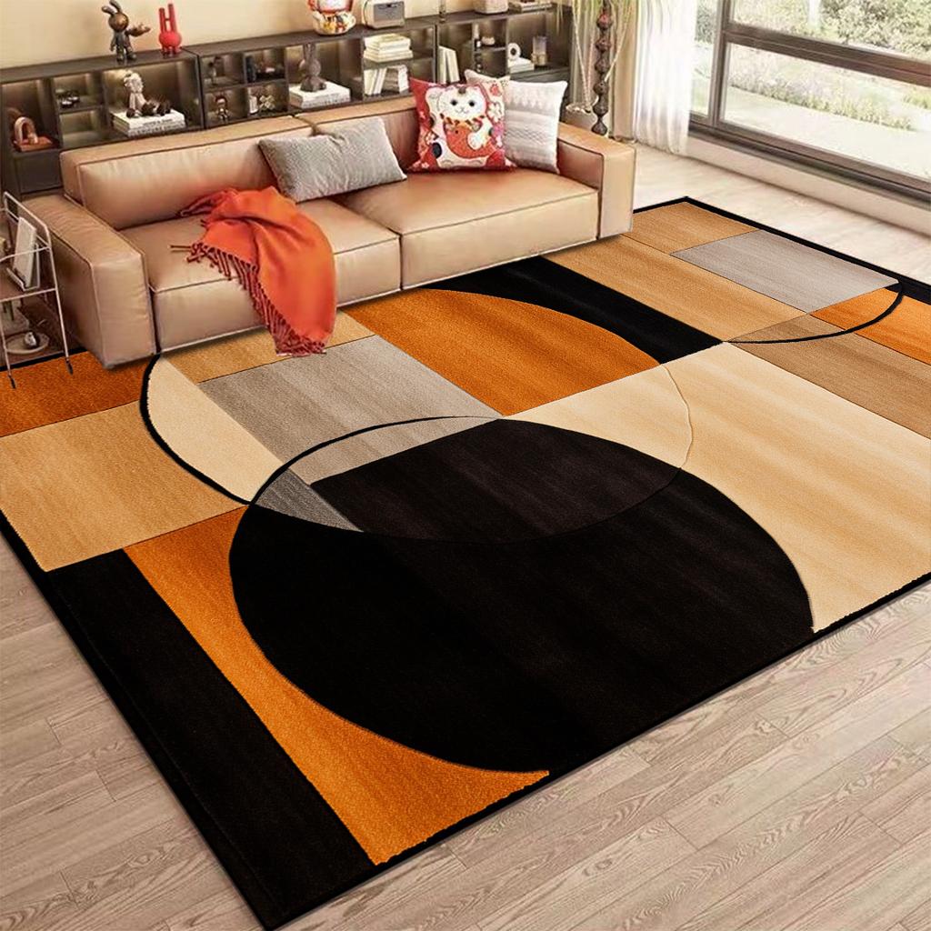 Nordic Abstract Carpet for Living Room Modern Geometry Sofa Coffee Table Non-slip Floor Mat Home Bedroom Decor Bedside Soft Rugs
