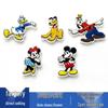 Mickey Mouse Flower Charms for Crocs - Cute PVC Cartoon Shoe Buckles