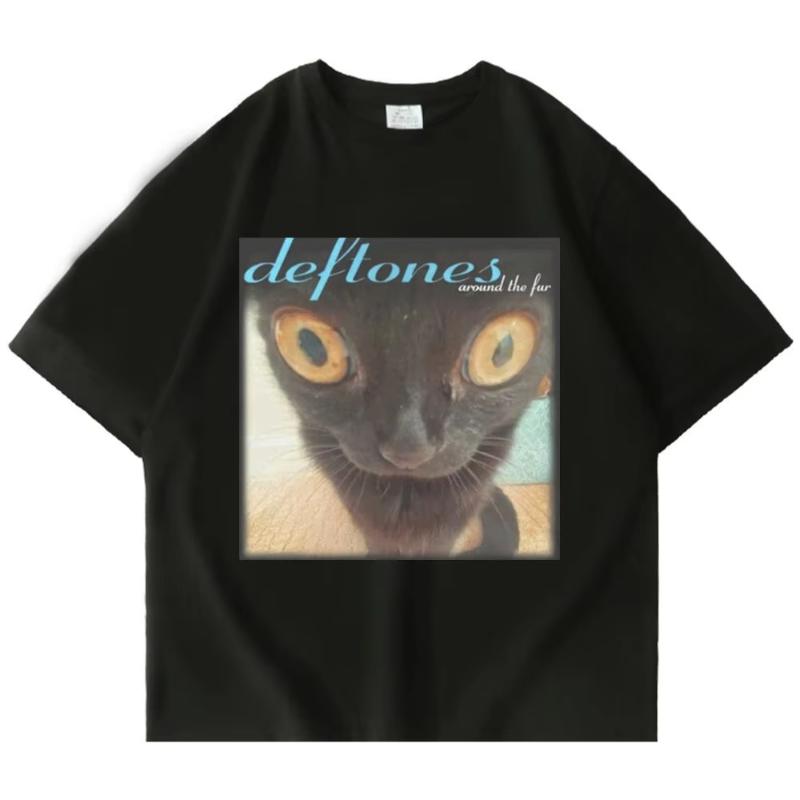 Deftones printed T-shirts for summer and autumn 2025 loose and casual short-sleeved men's and women's sport tops