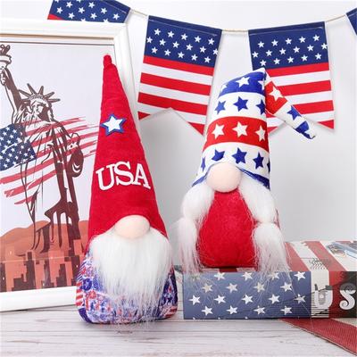 Nuevas Figuras Lindas Sin Rostro del Día de la Independencia, Muñecos Enanos del Día Americano, Artículos Decorativos Sin Rostro