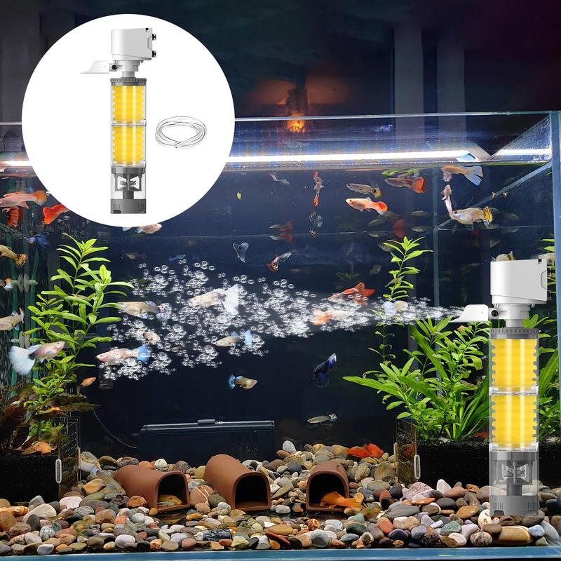 Fish Tank Filter Water Circulation Cleaning Machine Quiet Powerful Multi-stage Aquarium Filter Aerator For Turtle Betta Shrimp