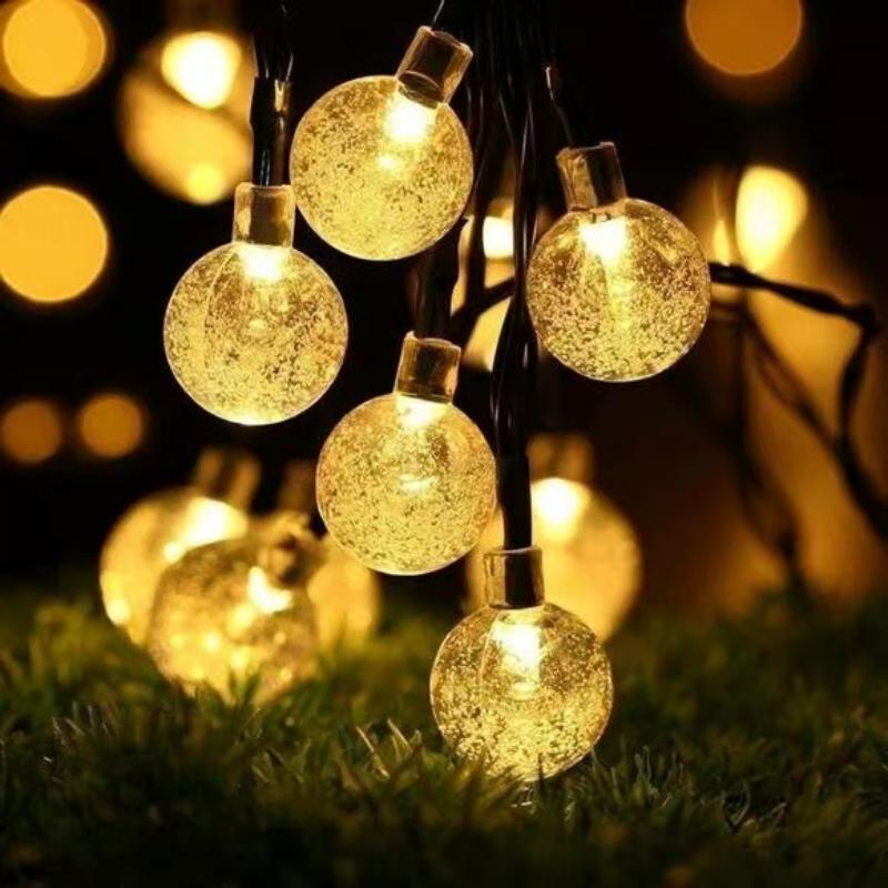 Christmas Light Solar Waterproof  Ball Garden Solar Lamp Power Led String Globe String Lights Holiday Home Decorations