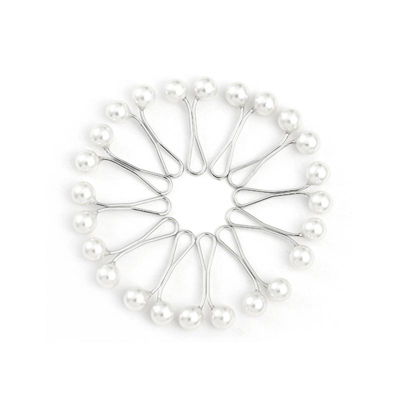 Multicolor Headscarf Pearl Pins Clips Pins Up Hijab Scarf Shawl Accessories