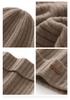 Unisex Thickened Ribbed Cashmere Hat - Autumn/Winter Fashionable Knitted Turban
