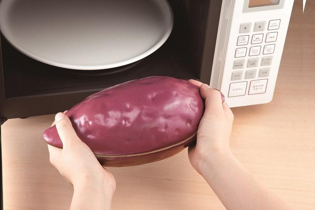 Ishigaki Sangyo Baked Sweet Potato Pot, Small, 26.5cm (W) x 12.5cm (D) x 10.5cm (H), with Heat-Generating Ceramic Balls, "Hokkori Gourmet" Baked Sweet