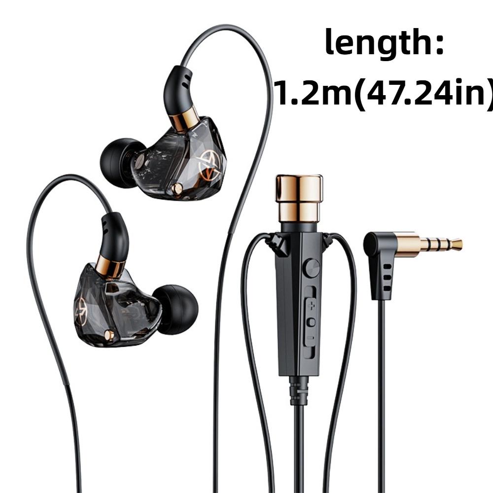 3.5mm Wired Earphone Dynamic Wired Headset Music Earbuds in Ear Earphones  Live Stream