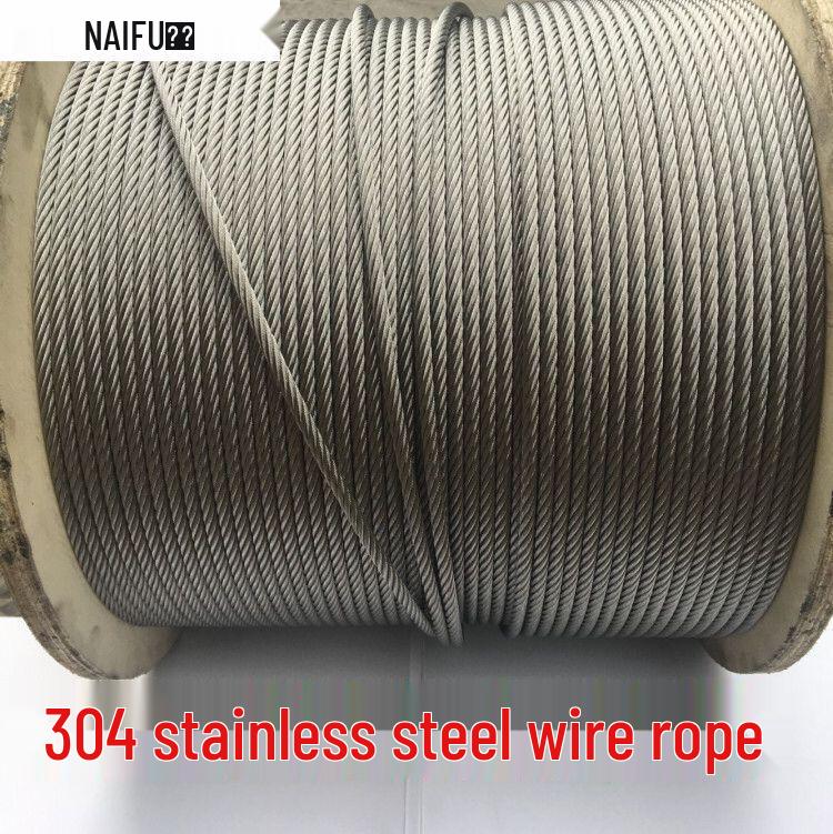 3mm-10mm 304 Stainless Steel Wire Rope for Lifting and Hoisting