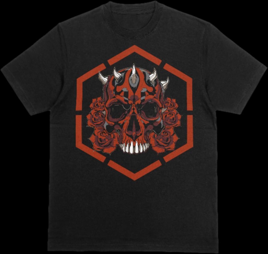 SW Darth Maul Skull Unisex T-shirt S разноцветный