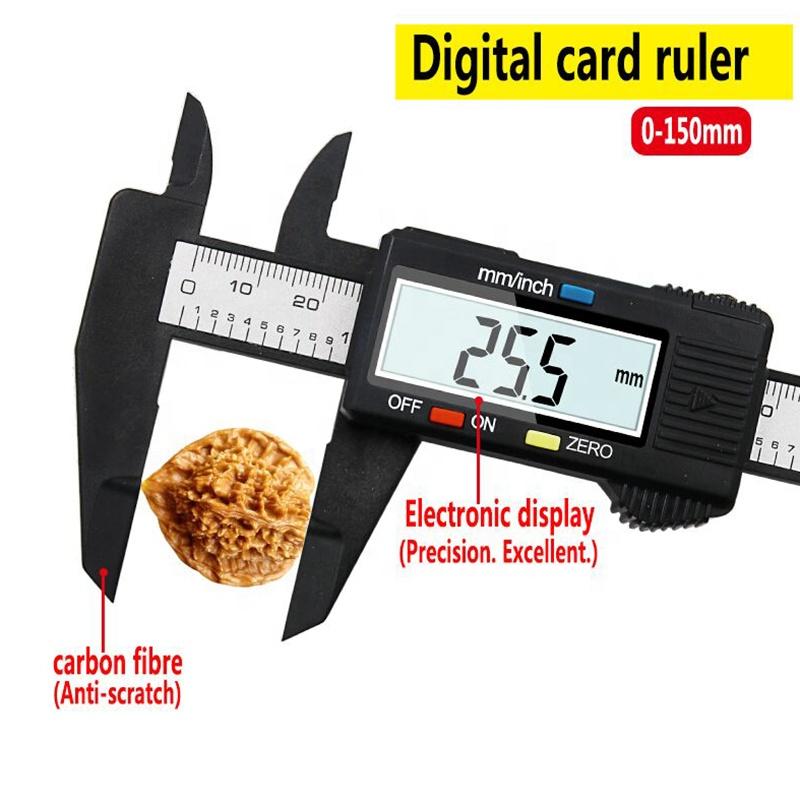 Professional Arrival Micrometer Measuring Tools Permanent Makeup Eyebrow Vernier Black Silver 6 Inch Digital Electronic Caliper