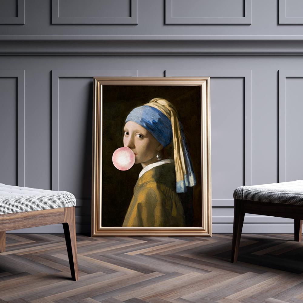 Poster Girl with a Balloon Vermeer