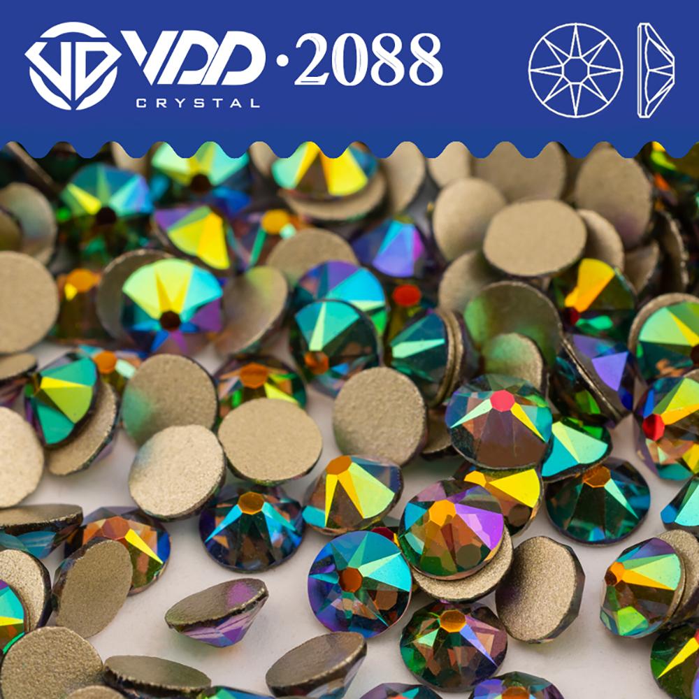 VDD SS16-SS30 High Quality 2088 Rhinestones Crystal Flatback 8 Big 8 Small 16cut Stones for DIY Crafts Nail Art Decoration