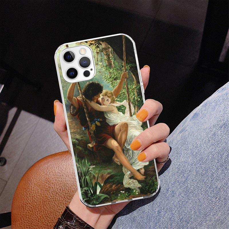 Paint Art Renaissance Phone Case For iPhone 17 Air 16 Pro Max 16E 15 + 14 Plus 11 12 13 Mini 7 8 SE Gift Print Cover Fundas 17 A