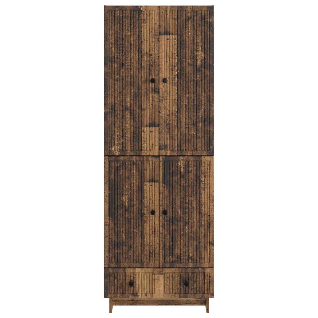 Cabinet Set 2 pcs Reclaimed Wood 66 x 34.5 x 95 cm Wood Based Material