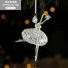New Christmas Tree Pendant Acrylic Transparent Colorful Symphony Creative Bells Angel Girl Christmas Decoration Pendant Festive